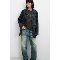 Desigual rozpinany blazer z wełny