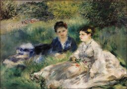 On the Grass, Auguste Renoir - plakat Wymiar