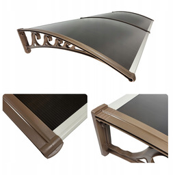 Daszek Nad Drzwi Wejściowe Zadaszenie 200x120 Poliwęglan Uv