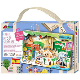 Stwórz pejzaż miejski Barcelona - puzzle drewniane