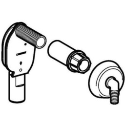 GEBERIT 152.234.21.1 Syfon podtynkowy do urządzeń, z jednym