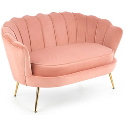 Elior Różowa dwuosobowa sofa muszelka - Ilmsa 4X