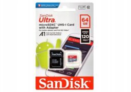SANDISK ULTRA microSDXC 64GB SDSQUA4-064G-GN6MA 120MB/s + ADAPTER