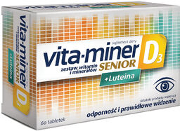 Vita-miner Senior D3 + Luteina, 60 tabletek