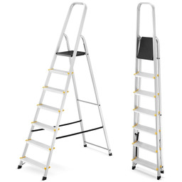 Drabina aluminiowa domowa jednostronna profesjonalna HIGHER 7 stopni