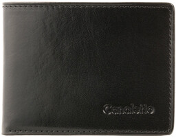 Czarny portfel męski skórzany Canaletto PM1067s164GR RFID