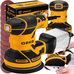 Szlifierka Oscylacyjna Mimośrodowa Elektryczna 125MM 16x Krążki Ścierne