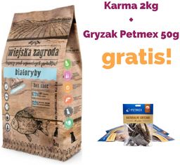WIEJSKA ZAGRODA Białoryby karma sucha dla psa 2kg