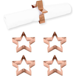 ECHTWERK Authentik Zestaw 4 obrączek na serwetki ze