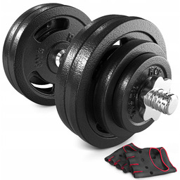 Hantle żeliwne 1x30kg 30mm regulowane ryflowany gryf zaciski