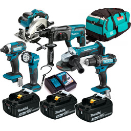 Makita DLX6068PF akumulatorowy zestaw Combo 18V Lxt 3X3AH