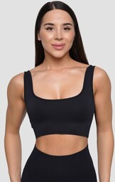 GymBeam Bezszwowy biustonosz sportowy Lift Black