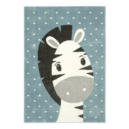 Dywan Mięciutki Turkusowy Dziecięcy Słodka Pastelowa Zebra Lima