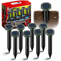 8X Silny Odstraszacz Na Krety Nornice Myszy Kuny