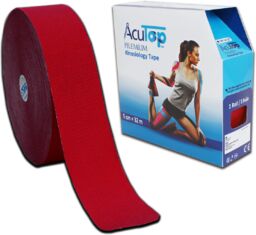 AcuTop PREMIUM kinesiology tape - KINESIO czerwony 32m
