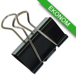 Klipy do dokumentów Office Products, 19mm, 12szt., czarne