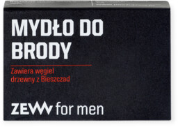 ZEW męskie mydło do brody z węglem drzewnym