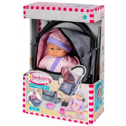 9178 Wózek dla lalki spacerówka Bambolina Wózek