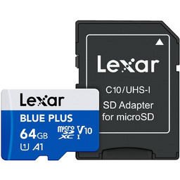 Lexar microSDXC Blue Plus UHS-I C10 A1 U1
