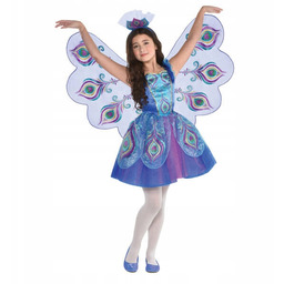 Strój, Kostium przebranie dziewczęce Paw 8-10 lat