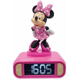 Lexibook Budzik z nocnym podświetleniem 3D Myszka Minnie