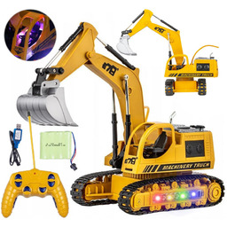 Duża Zdalnie Sterowana Koparka Gąsienicowa +Pilot U420