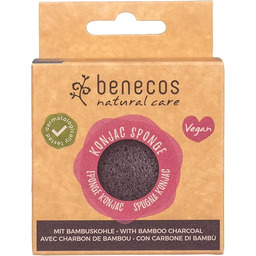 benecos - Gąbka Konjac - czarny bambus -