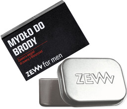 ZEW zestaw mydło do brody z mydelniczką -