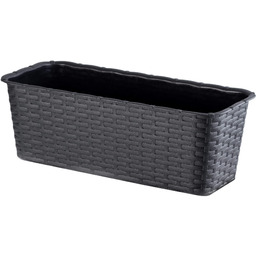 Doniczka balkonowa 40 cm, antracyt