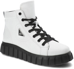 Białe Botki Filippo Modne Obuwie Damskie