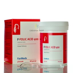 F-FOLIC ACID 400, Kwas Foliowy, ForMeds, 60 porcji