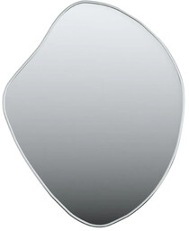 Elior Srebrne eleganckie lustro 50x40 cm - Derisso