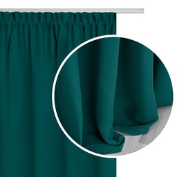 Spod Igły I Nitki Zasłona zaciemniająca 140x250 turkusowa