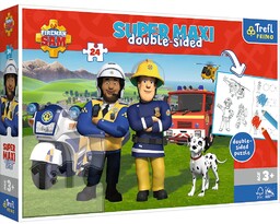 Trefl, puzzle, Super Maxi Pomocna Drużyna Strażaka Sama,