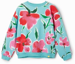 Bluza oversize kwiaty