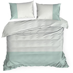 Pościel 160 x 200 3cz Bawełniana Novad Bia+Mięt