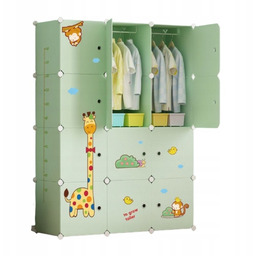 Szafa Modułowa Duża Regał Na Zabawki Garderoba