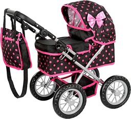 Kinderplay wózek z kokardą głęboki dla lalki KP0261G