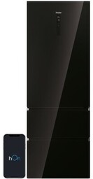 HAIER Lodówka HTW7720DNGB No Frost 200.6cm Czarna