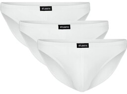 Slipy męskie Atlantic mini 230 3-pak białe