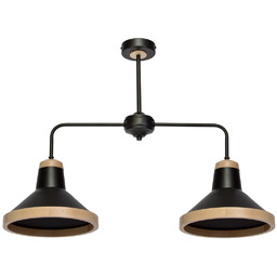 MILAGRO MLP6296 Lampa sufitowa SALMA BLACK / WOOD