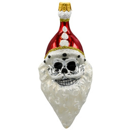 Pakamera Bombka choinkowa: Czaszka Świętego Mikołaja: biała