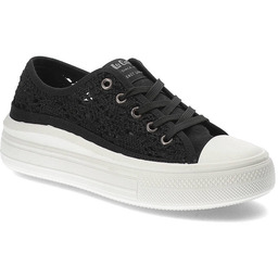 Czarne Trampki Lee Cooper Damskie Buty Na Platformie