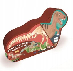 Dwustronne Puzzle 100 XL Dinozaury I Szkielety