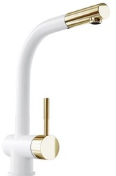 GLOBALO Bateria kuchenna LOBIO WHITE/LIGHT GOLD RING 1.1