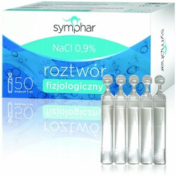 Symphar NaCl 0,9 % Roztwór fizjologiczny, 50 ampułek