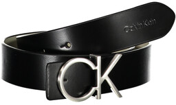 CZARNY SKÓRZANY PASEK CALVIN KLEIN DAMSKI