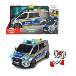 Dickie 203715013026 SOS Radiowóz, auto policyjne Ford Transit,