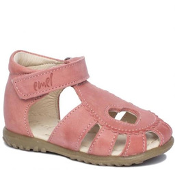 EMEL ES2183A-4/3 sandałki profilaktyczne ROCZKI dziewczęce - serduszko