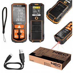 Neo Odległościomierz Dalmierz Laserowy Miernik Odległości Cyfrowy 75-204